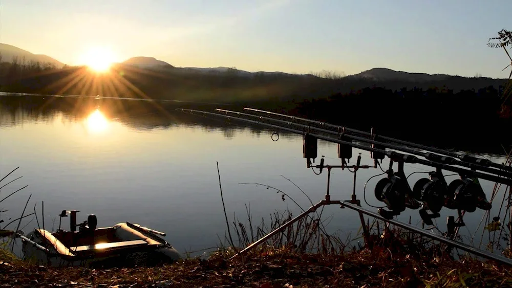 Beautiful nature fishing