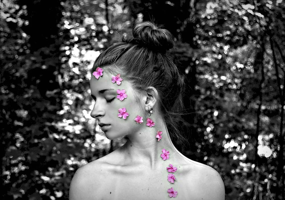 Beautiful girl's neck