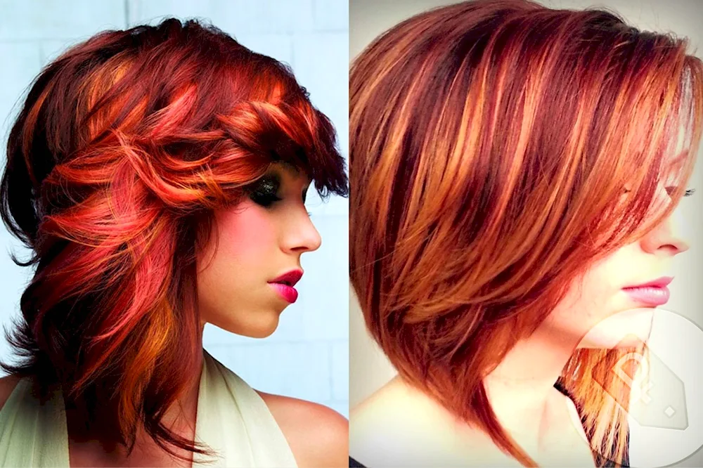 Red haircuts for red hair