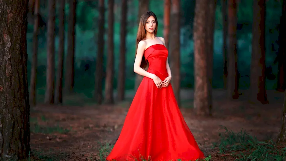 Beautiful red dress