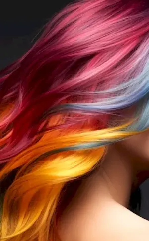 Beautiful hair colouring