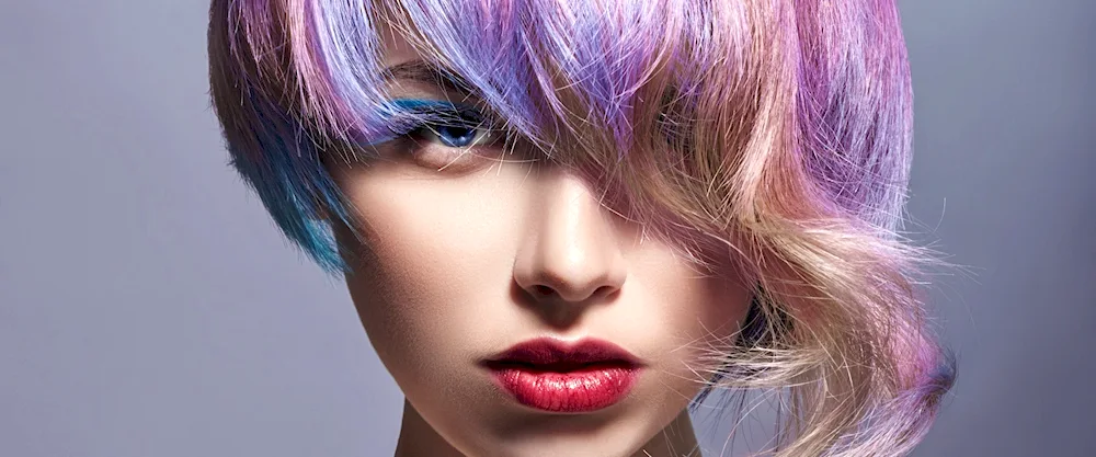 Coloured hair ends