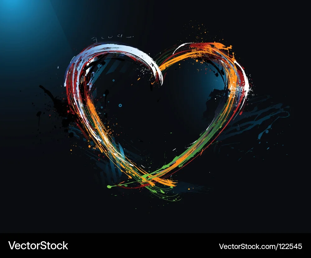 Coloured heart