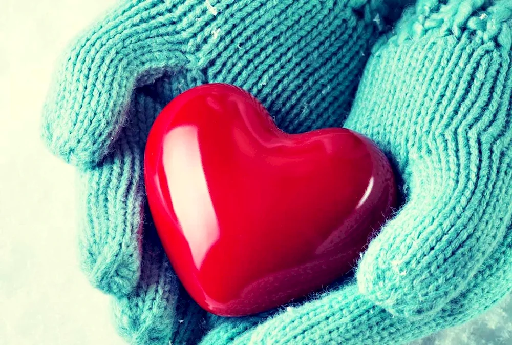 Hearts on black background
