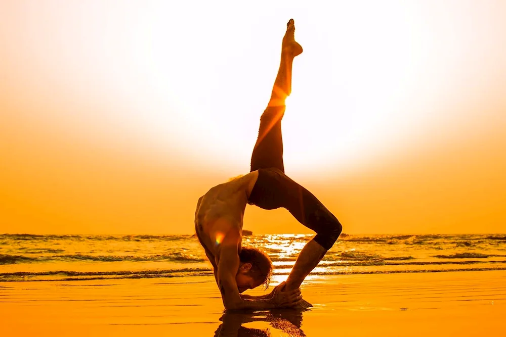 Beautiful asanas for a photo shoot