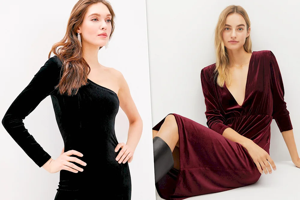 Beautiful velvet dresses