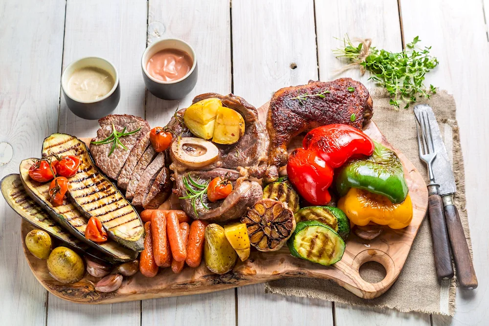 Table with food