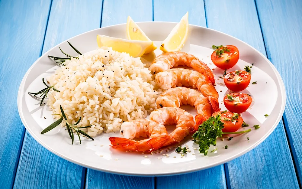 Shrimp sauce for a festive table with seafood