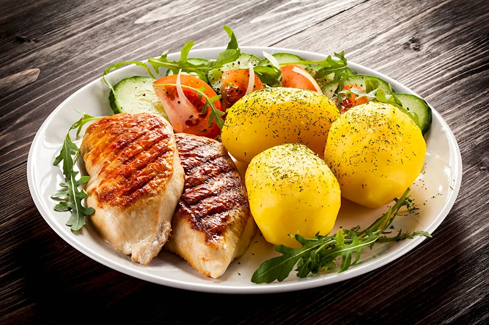 The plate with food on top