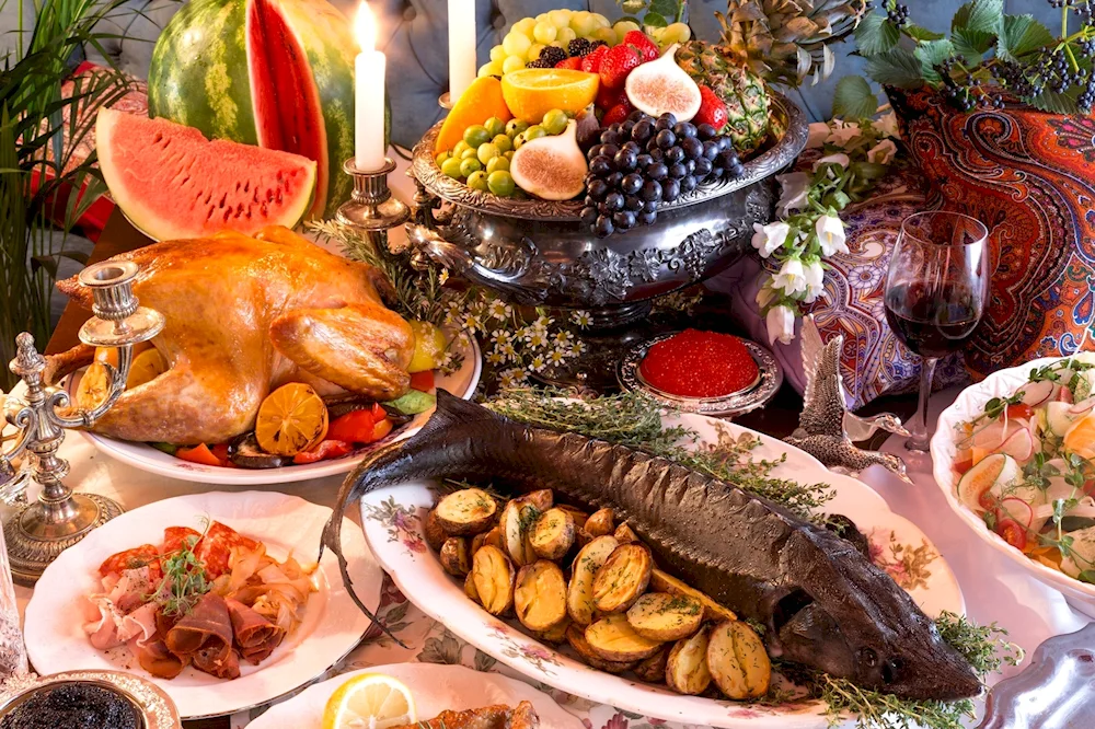 Beautiful food on a table