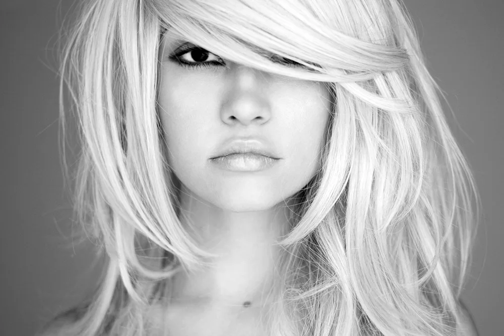 Beautiful girls with white hair