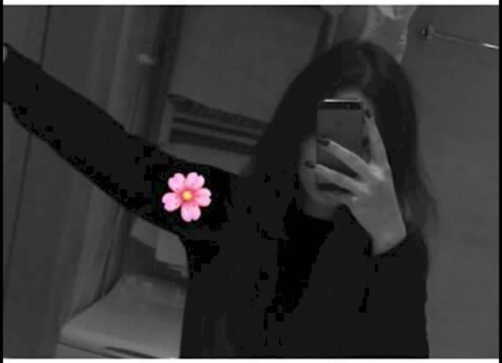 Beautiful girls with closed face