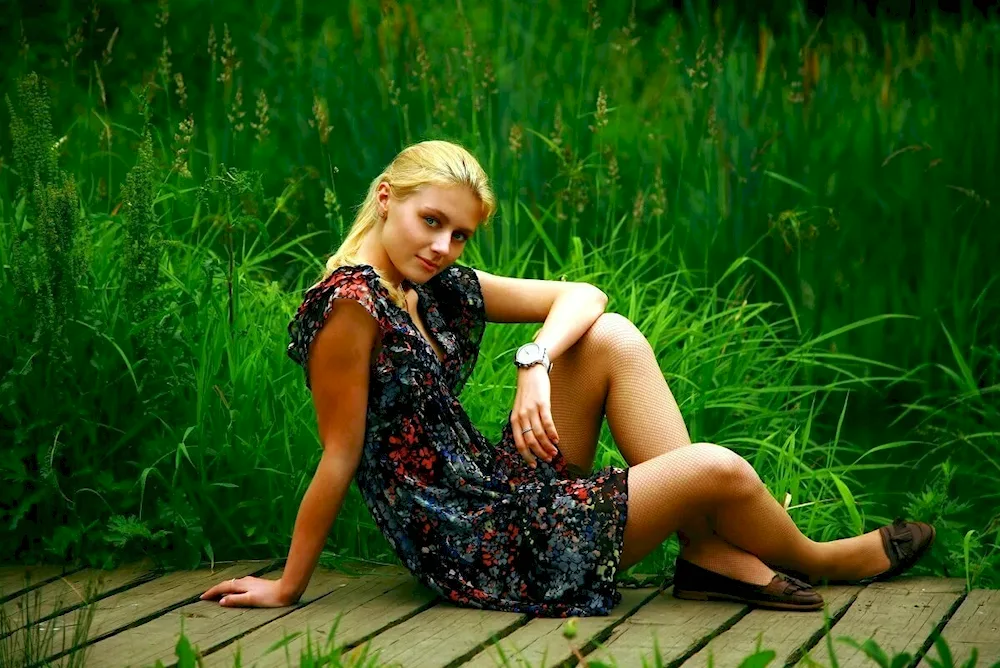 Beautiful girls in sundresses