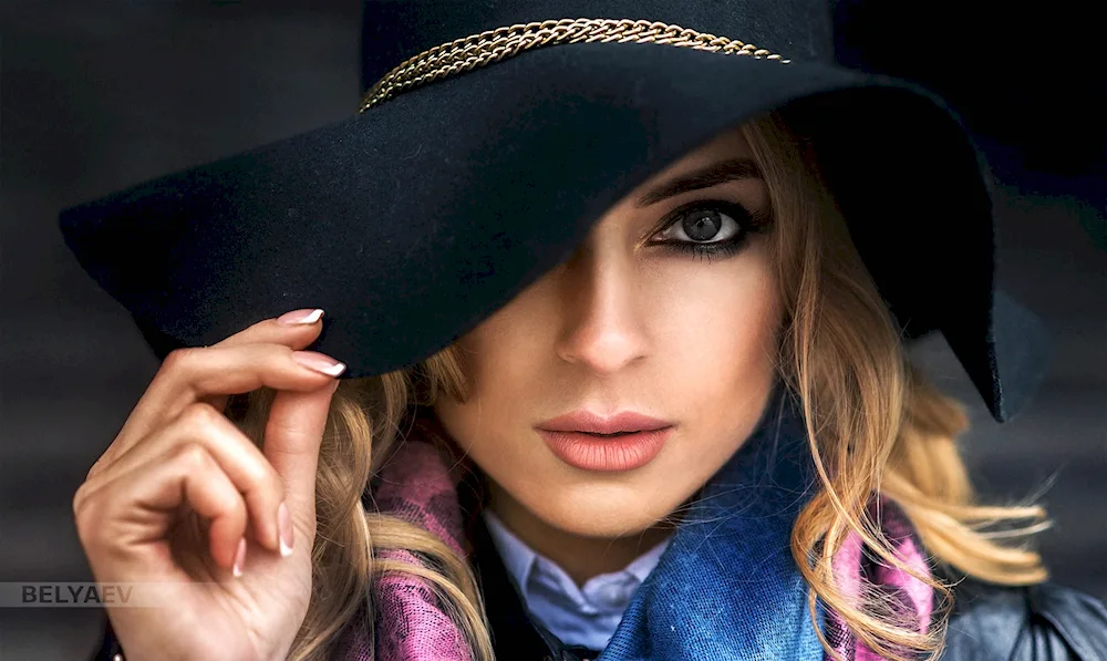 Beautiful girls in hats