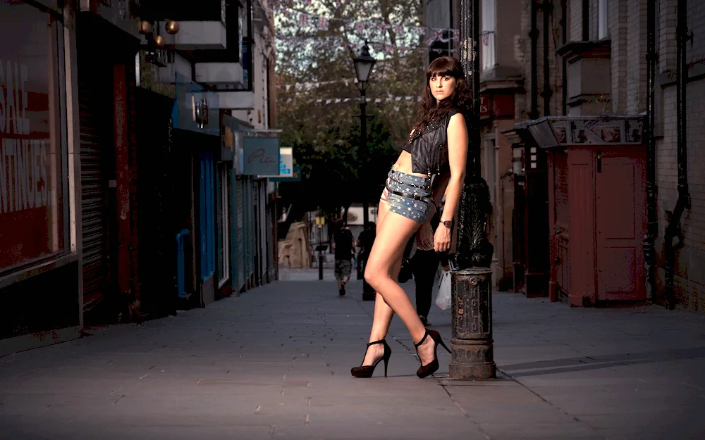 Beautiful girls on the street