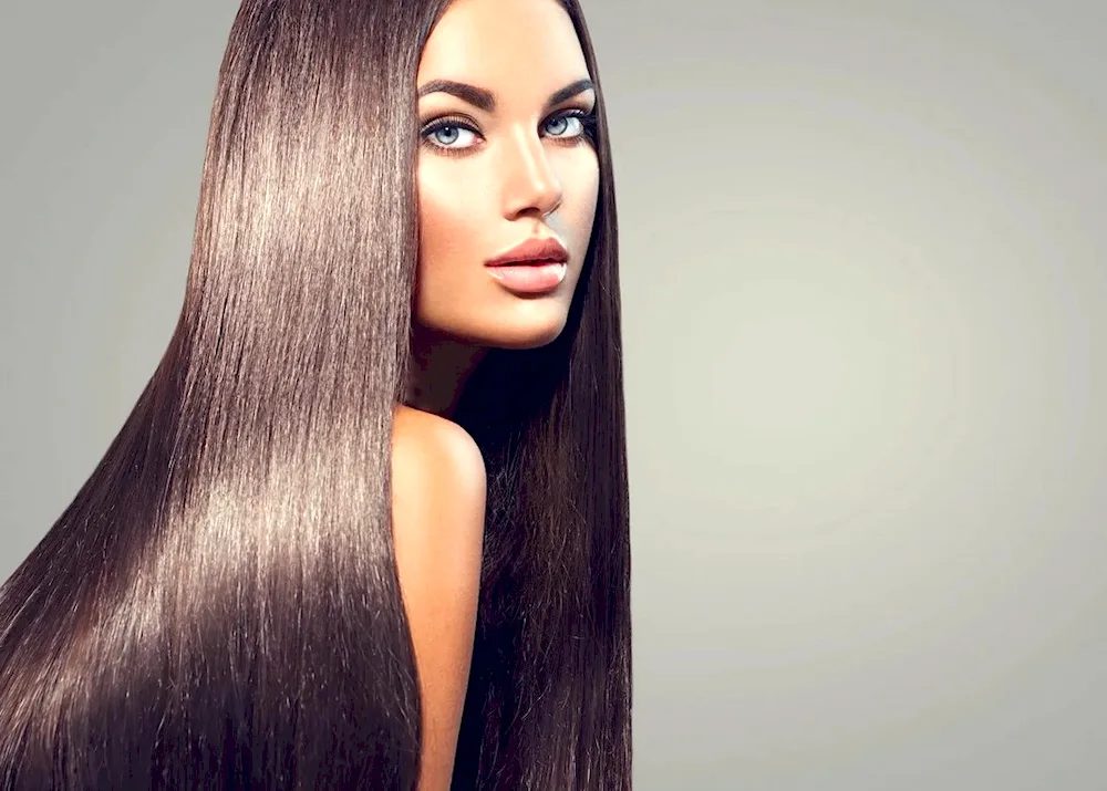 Beautiful smooth hair hair