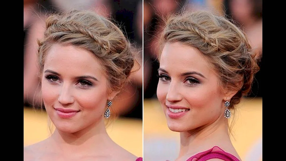 Beautiful braids on short hair