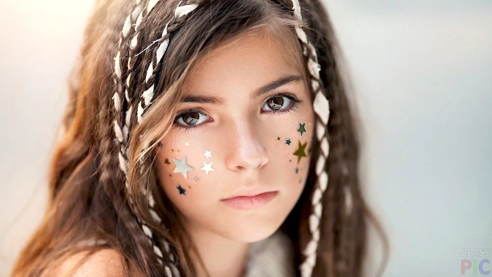 Children's hairstyles with plaiting