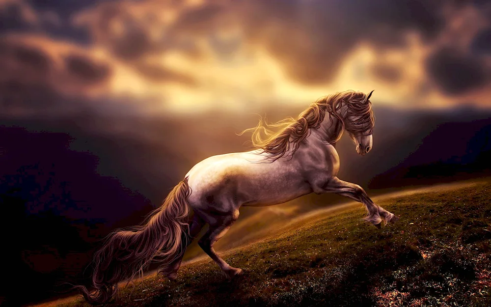 Andalusian horseRaven Horse