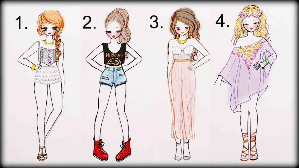 Beautiful fashion drawings for sketching