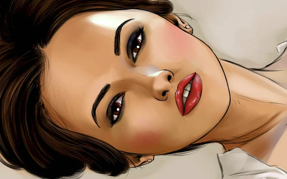 Beautiful cartoon girls