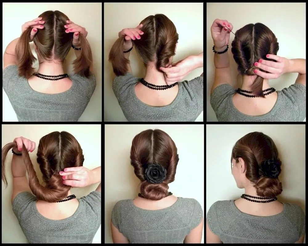 Short hair braids