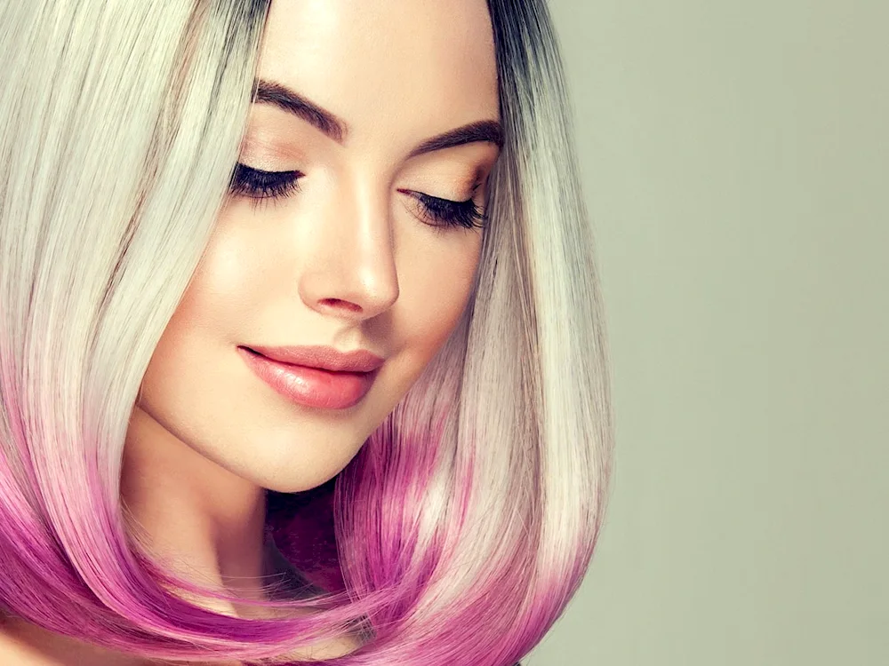 Coloured ombré