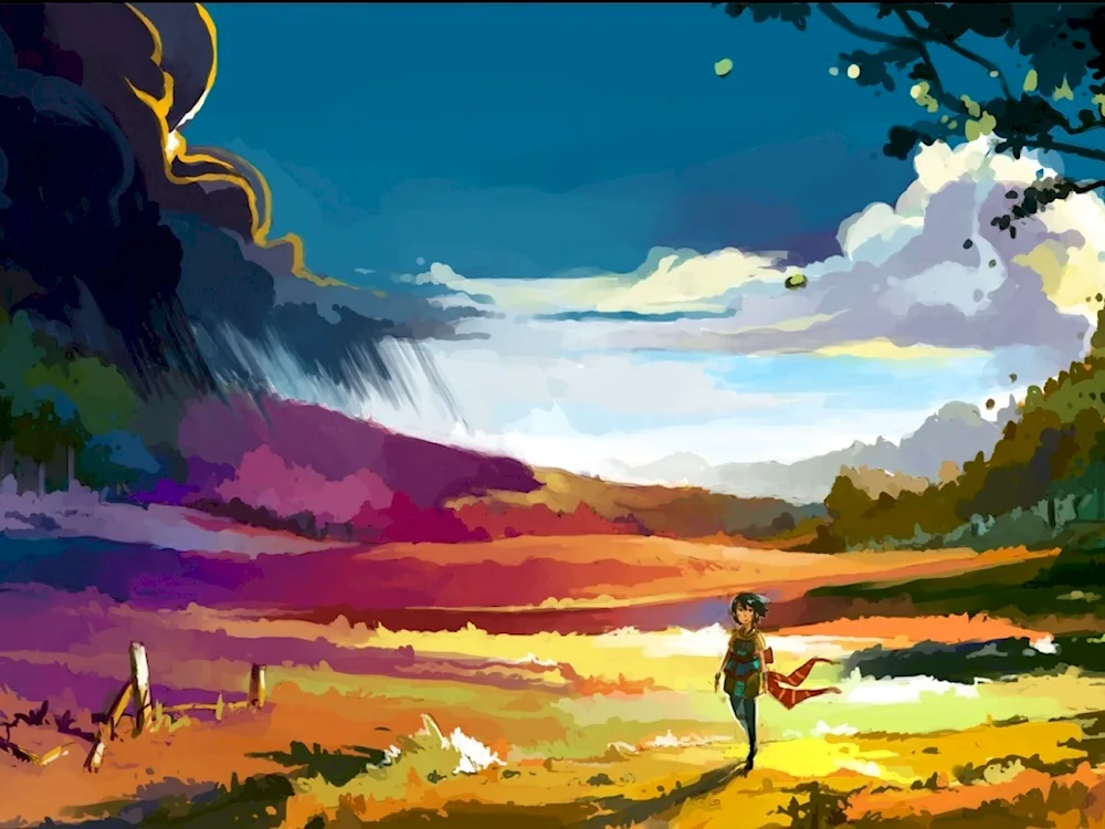 Beautiful landscapes for drawing