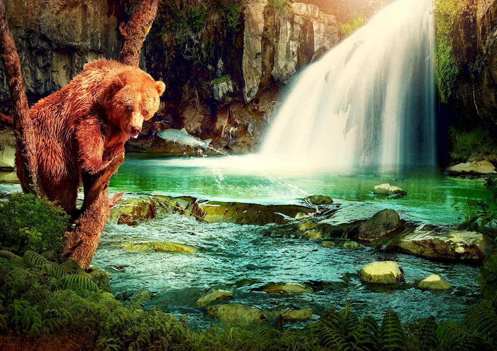 Beautiful landscapes with animals