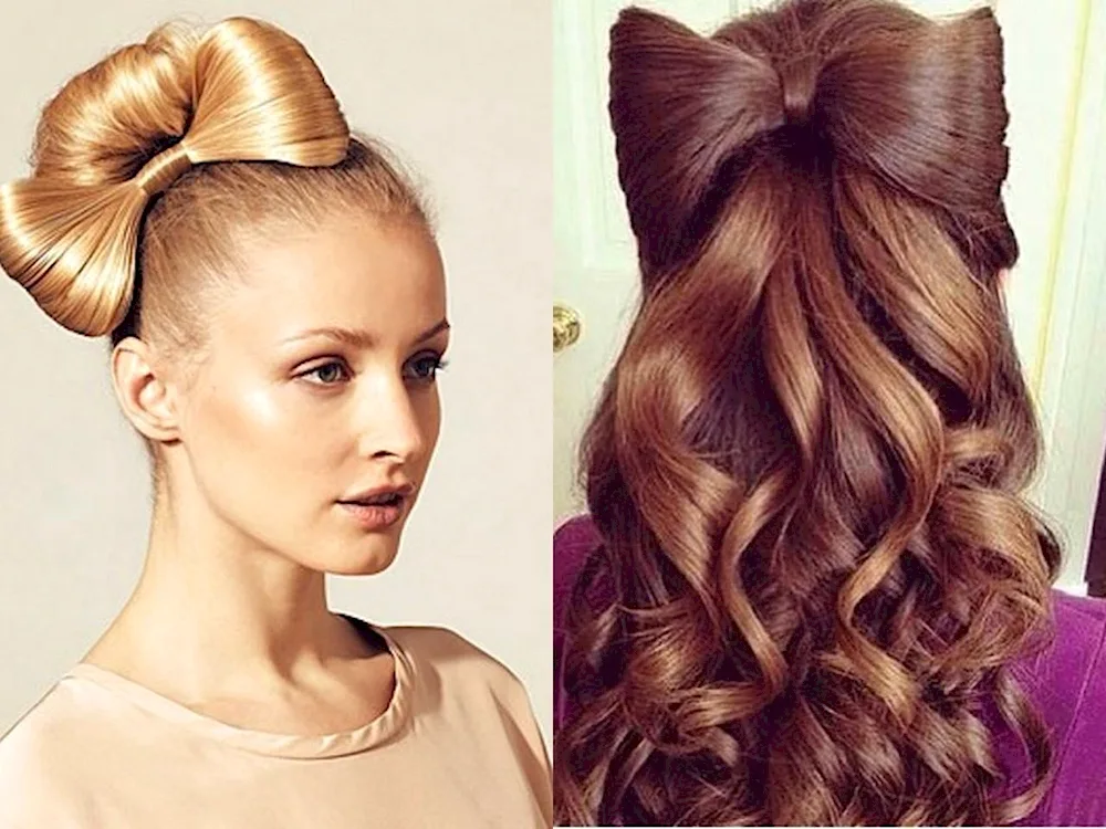 Bow hairstyle