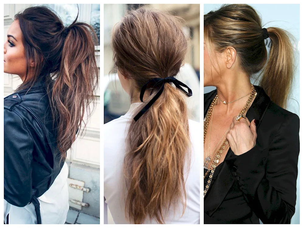Jessica Alba high ponytail