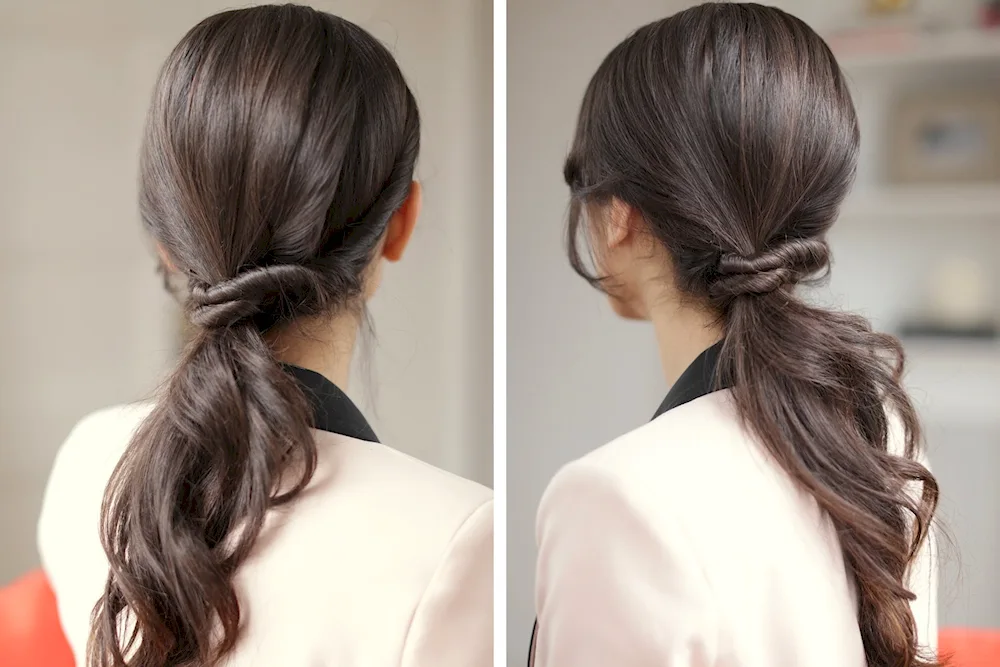 Uncomplicated hairstyles for long hair