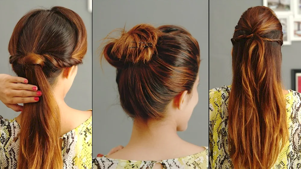 Beautiful hairstyles on medium hair