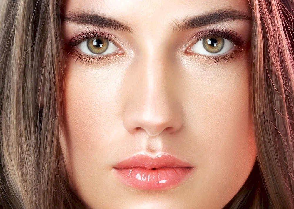 Beautiful moles on face