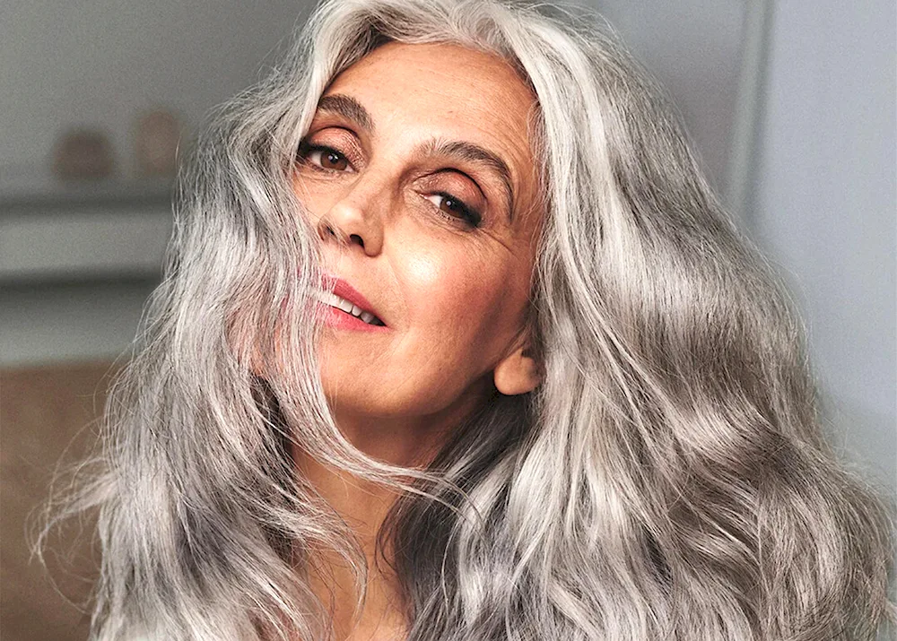 Beautiful grey hair