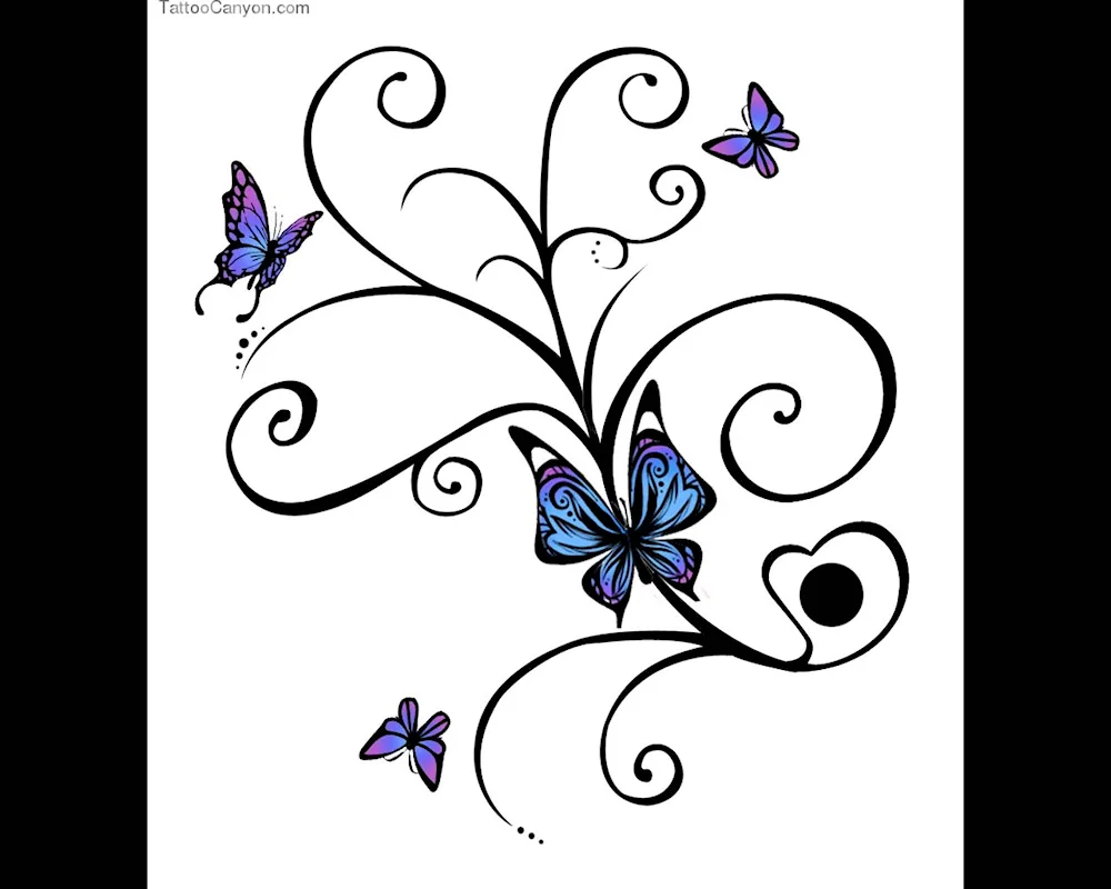 Butterfly colouring for kids
