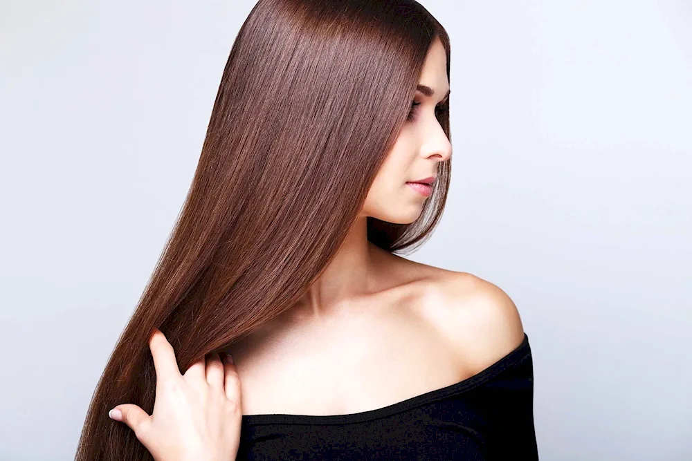 Sleek hair