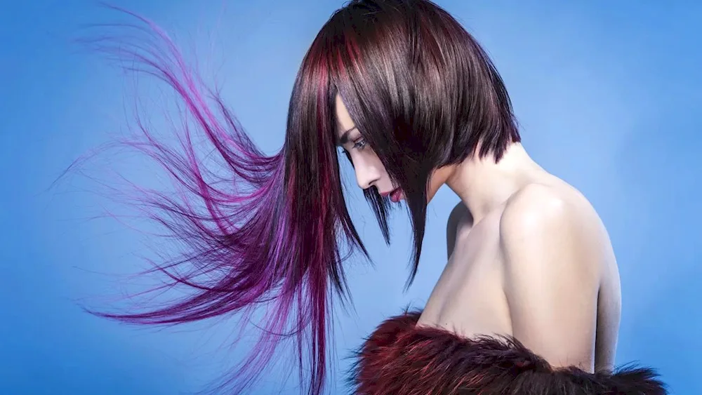 Colour colouring for long hair