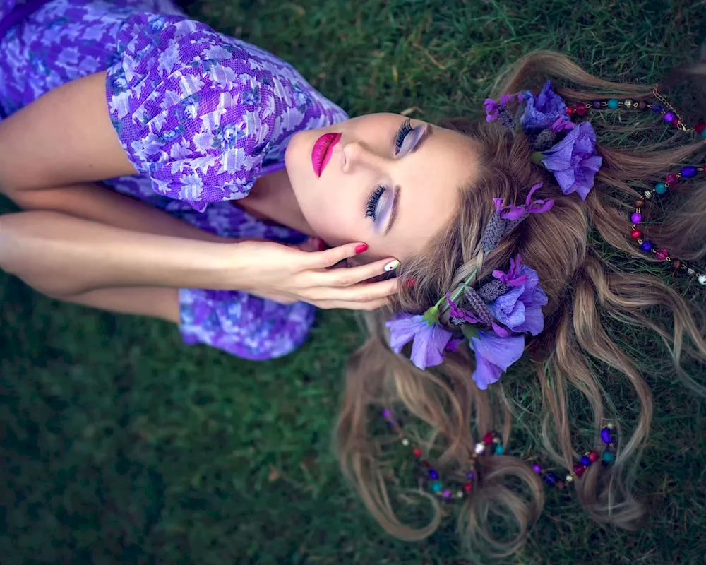 Purple hair