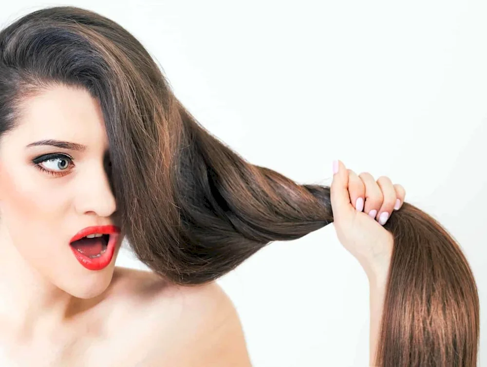 Brown hair colouring