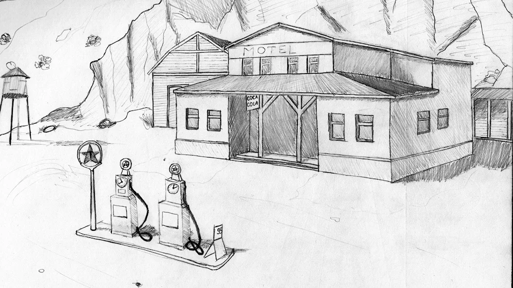 Doodling house drawing