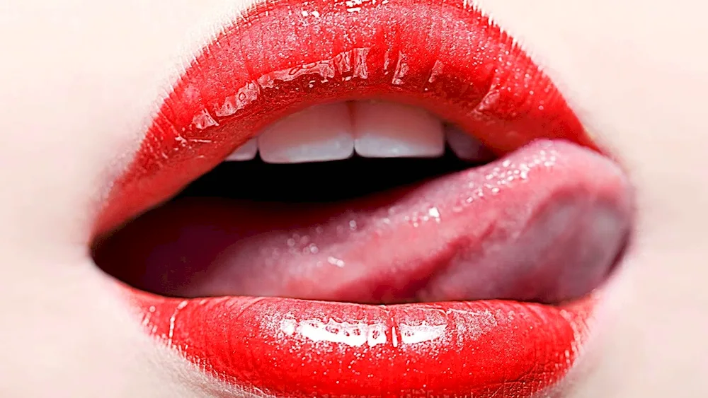 Beautiful female lips