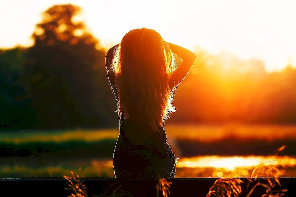 Beautiful girls with back