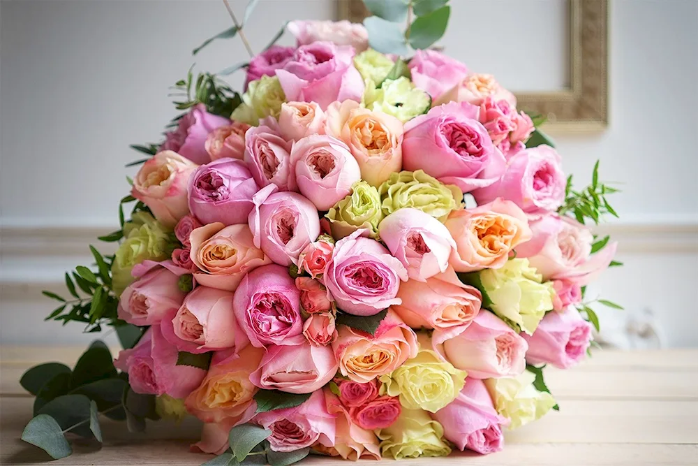 Beautiful large bouquets of flowers