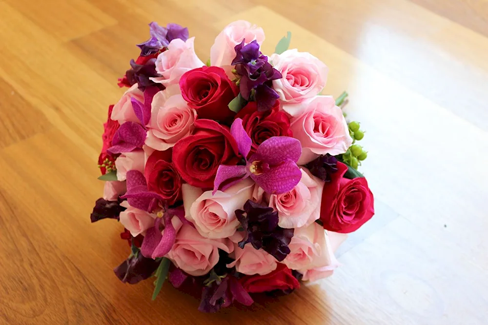 Flowers in a vase at home