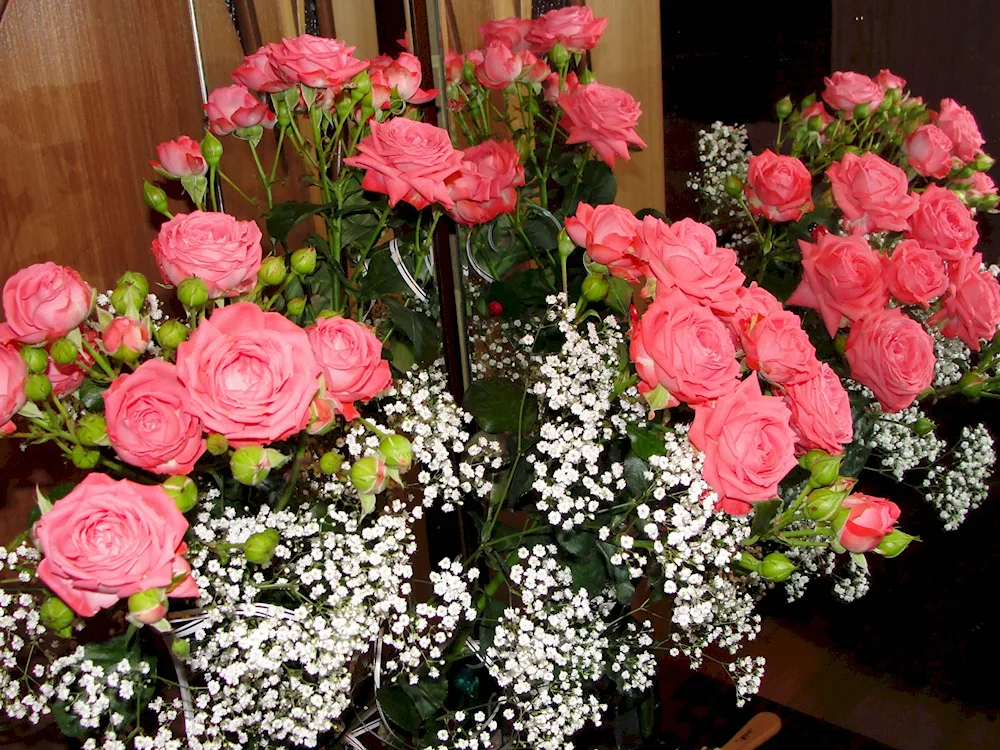 Bouquet of flowers on the table