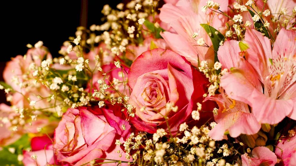 Bouquet with peonies
