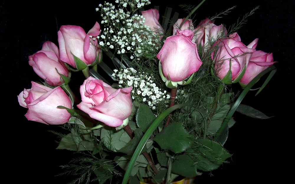 Beautiful bouquet of flowers in a vase