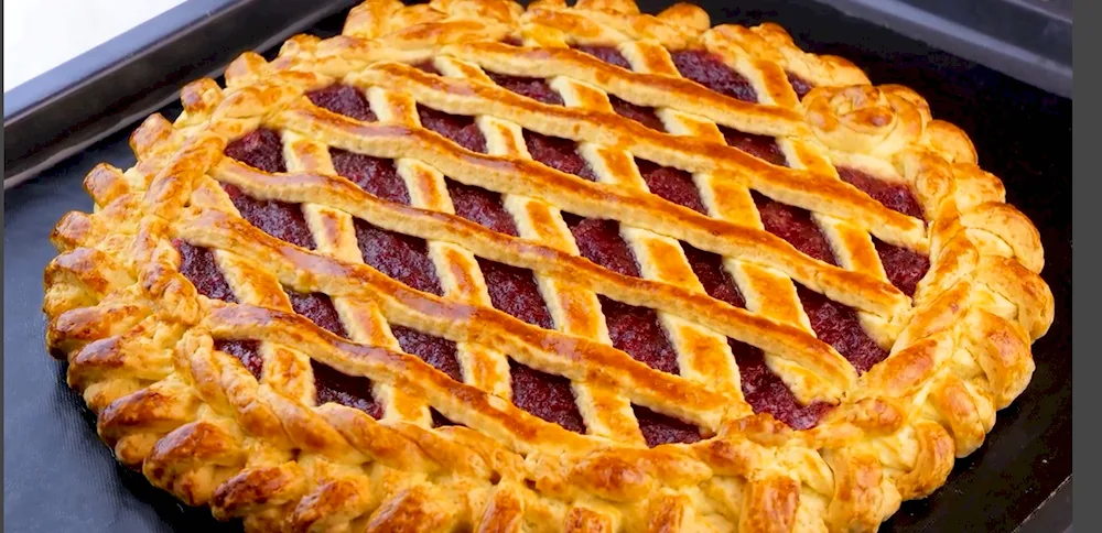 Beautiful yeast pie