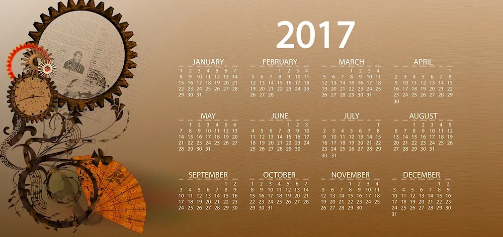 Pretty background for calendar